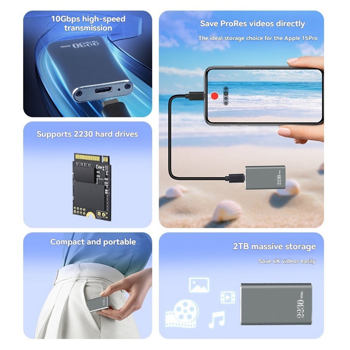 External Nvme Ssd - Box esterno A40I per SSD M.2