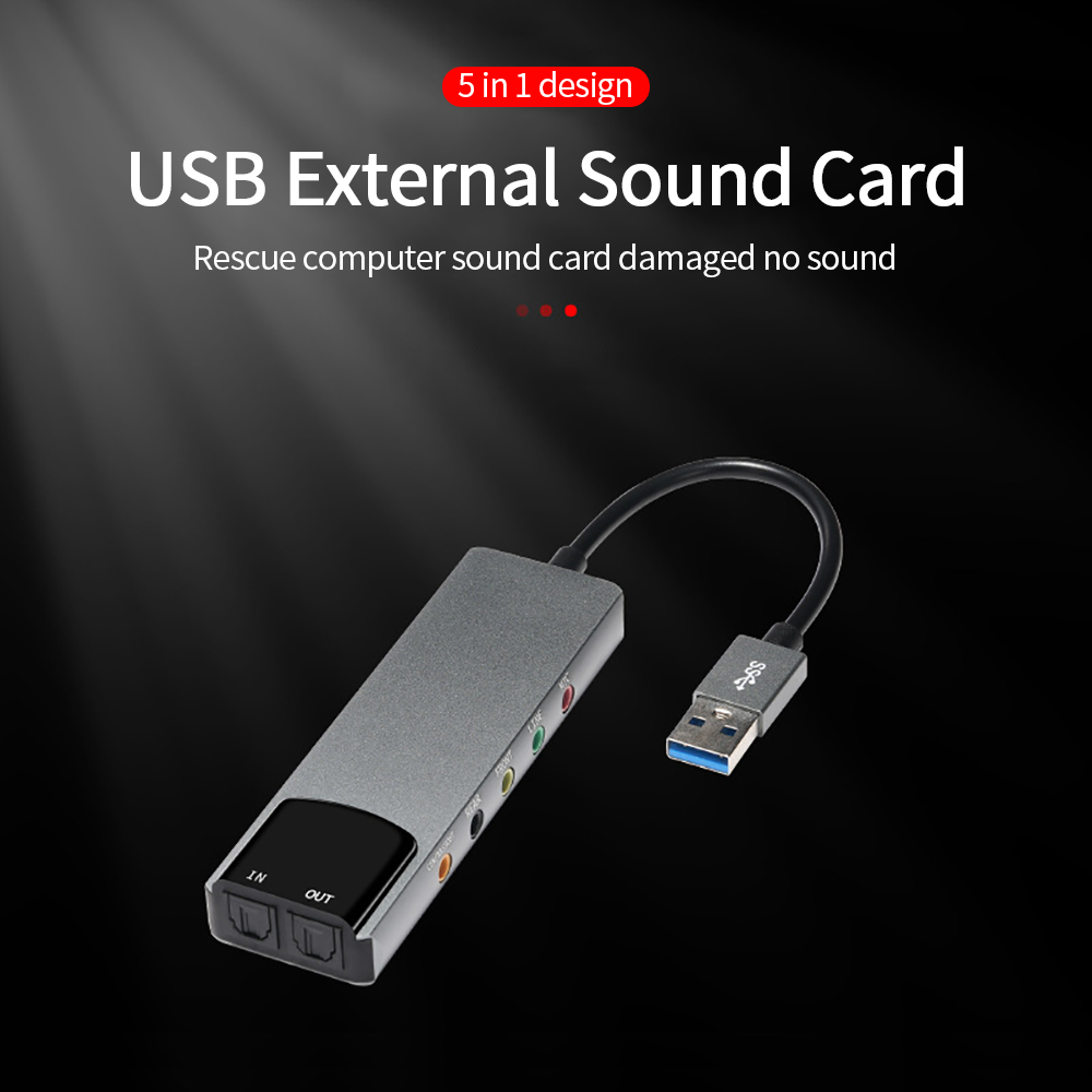 Laptop Accessories Headphones - Scheda audio ottica USB esterna Interfaccia