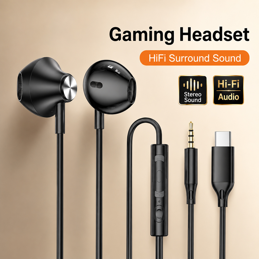 Laptop Accessories Headphones - Cuffie HiFi Surround con Suono Stereo