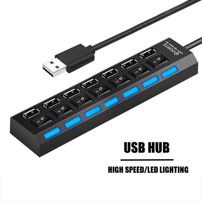 Laptop Accessories Hub - Splitter hub USB 2.0 a 7