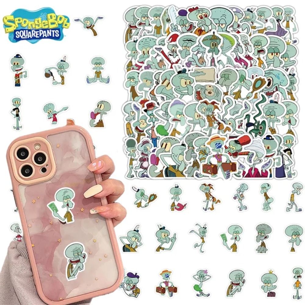 Laptop Accessories Case - 60 Pezzi Adesivi Decorativi SpongeBob e