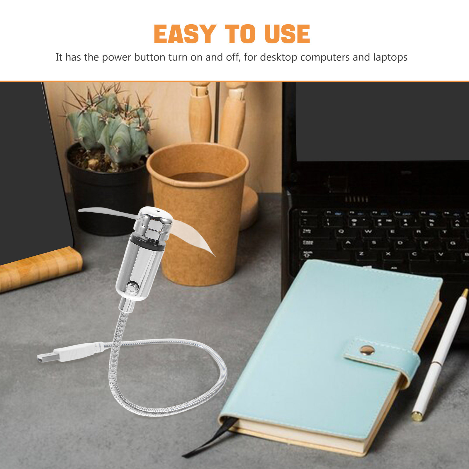 Ventilatore USB Mini Argento 4 - Laptop Accessories That You Need recensione e prezzo