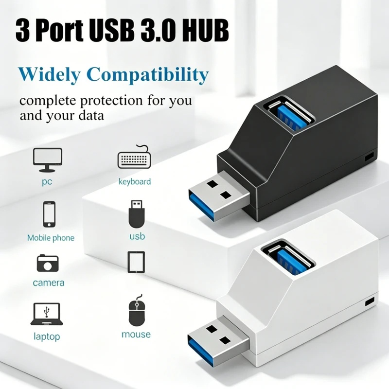 Hub USB 3.0 2.0 Rotante a 3 Po - Laptop Accessories Hub recensione e prezzo