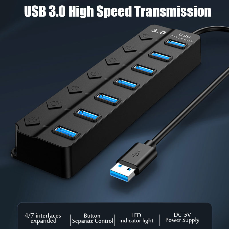Hub USB 3.0 7 in 1, splitter m - Laptop Accessories Hub recensione e prezzo