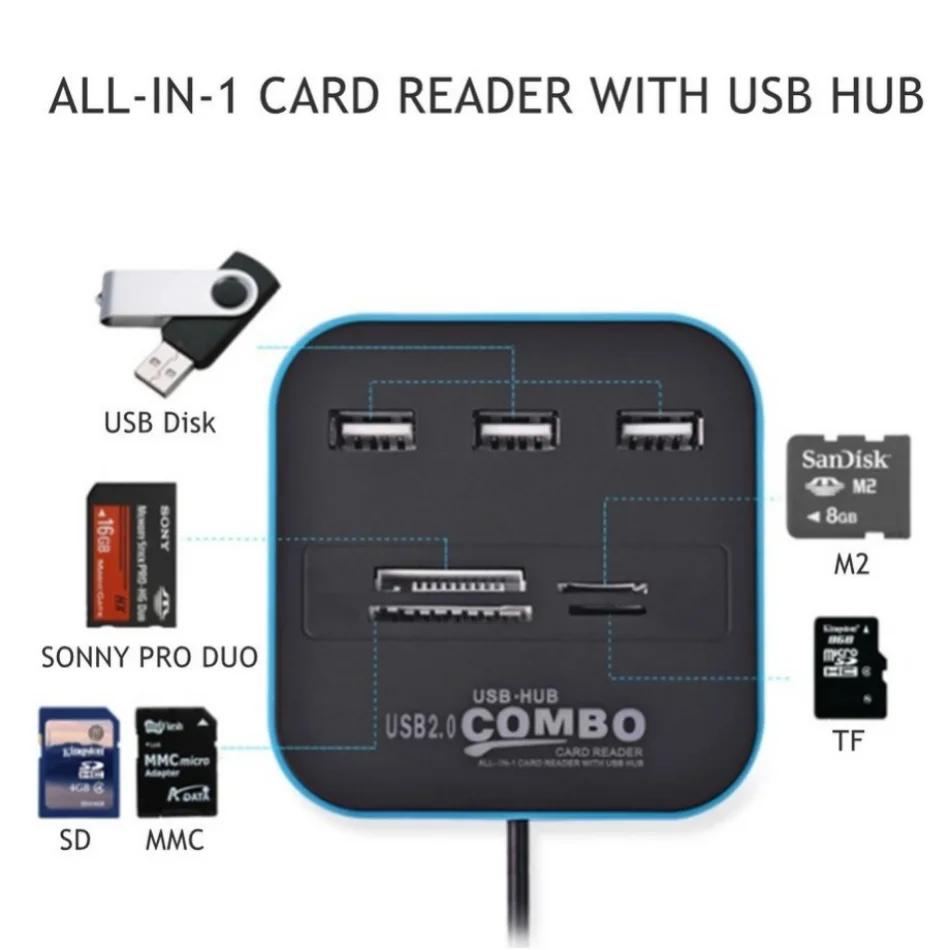 Hub USB 2.0 a 3 porte Combo Le - Laptop Accessories All In One recensione e prezzo