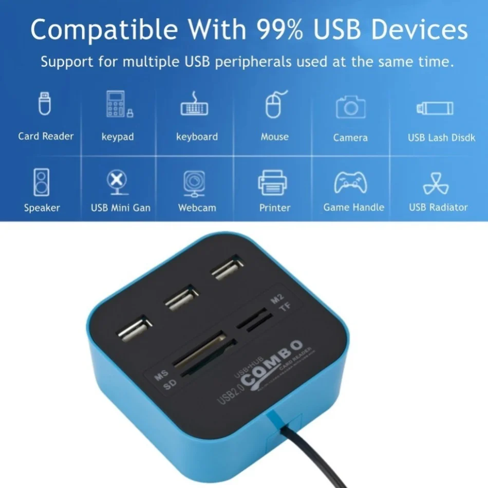 Hub USB 2.0 a 3 porte Combo Le - Laptop Accessories All In One recensione e prezzo