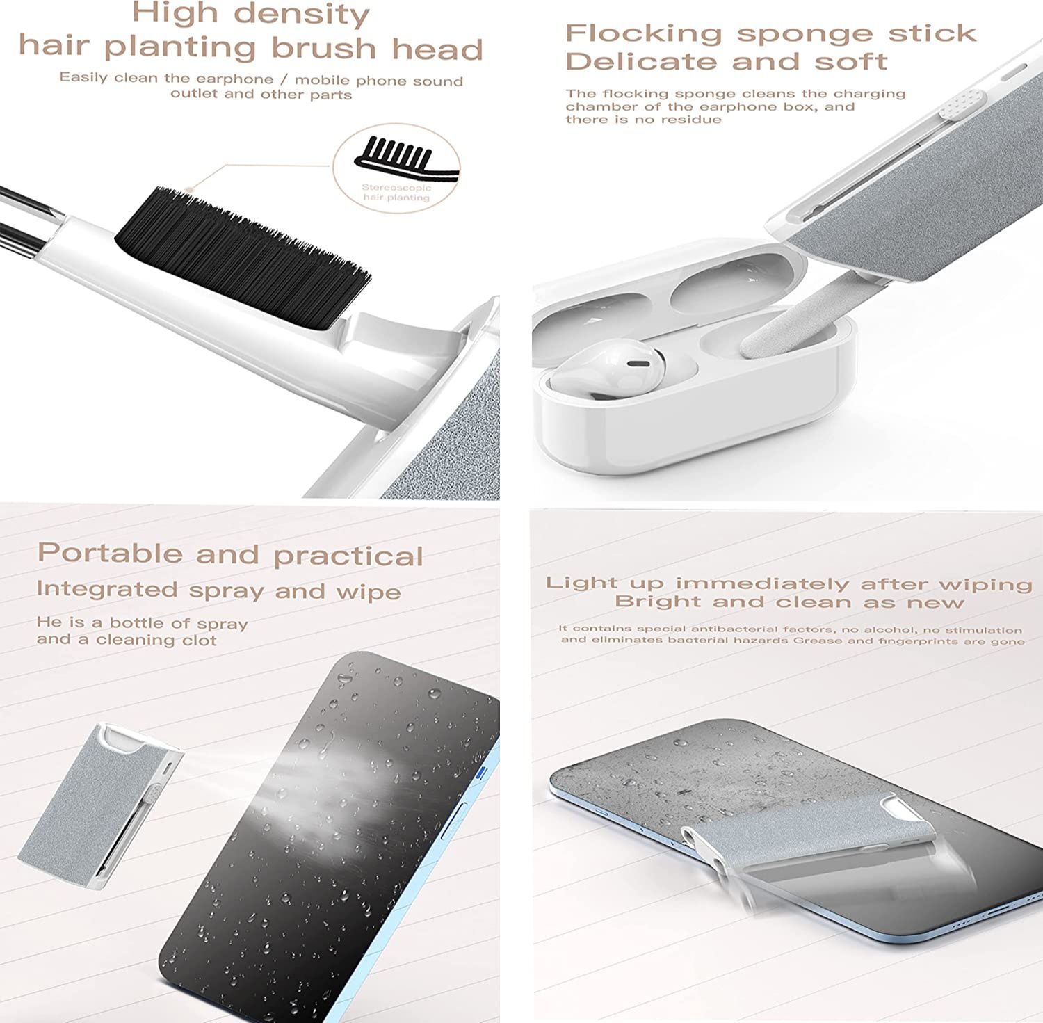 5 in 1 Kit spazzole per la pul - Laptop Accessories Headphones recensione e prezzo