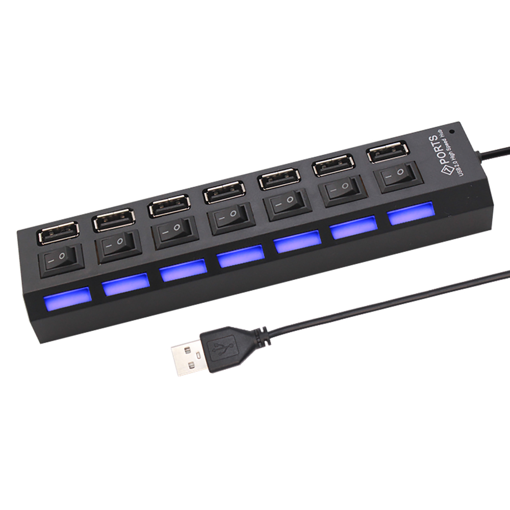 Splitter hub USB 2.0 a 7 porte - Laptop Accessories Hub recensione e prezzo