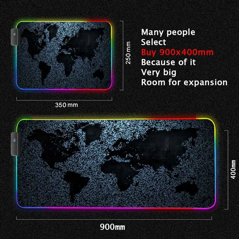 World Map Mouse Pad Gaming Mou - Laptop Accessories World recensione e prezzo