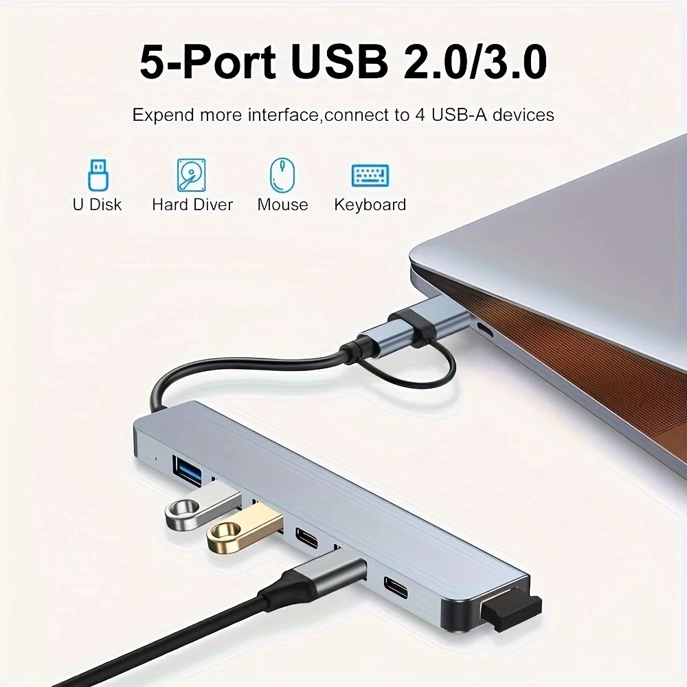 Hub USB 3.0 2 in 1 a 7 porte,  - Laptop Accessories Hub recensione e prezzo