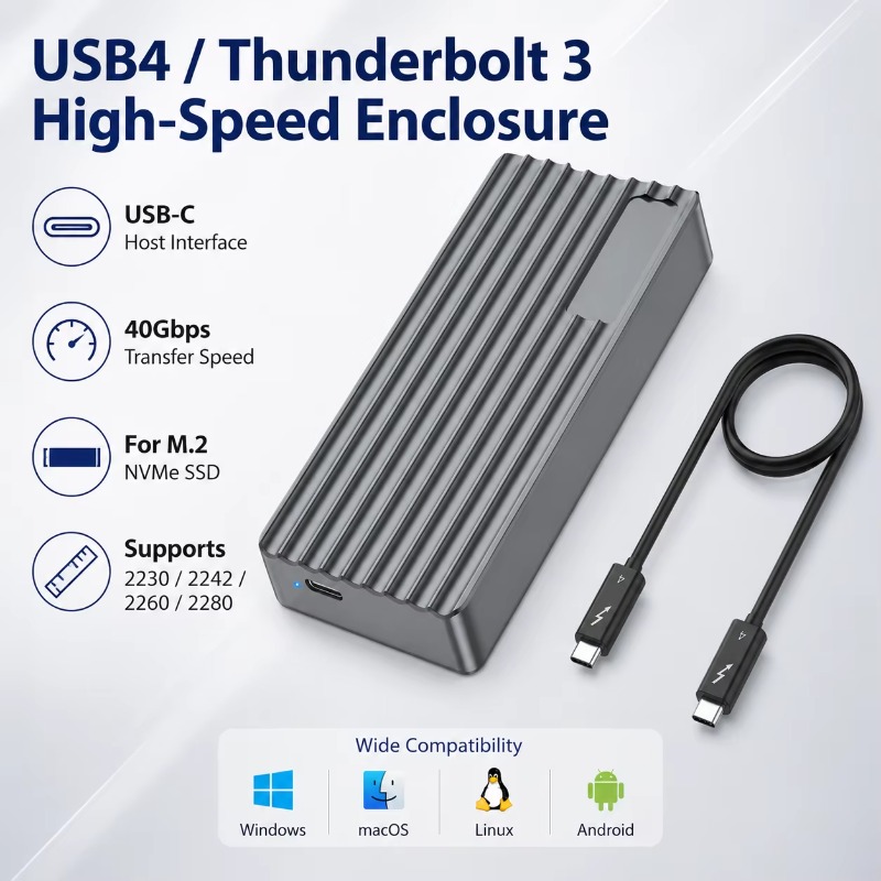 Box esterno TBT3/USB4 per SSD  - External Nvme Ssd recensione e prezzo