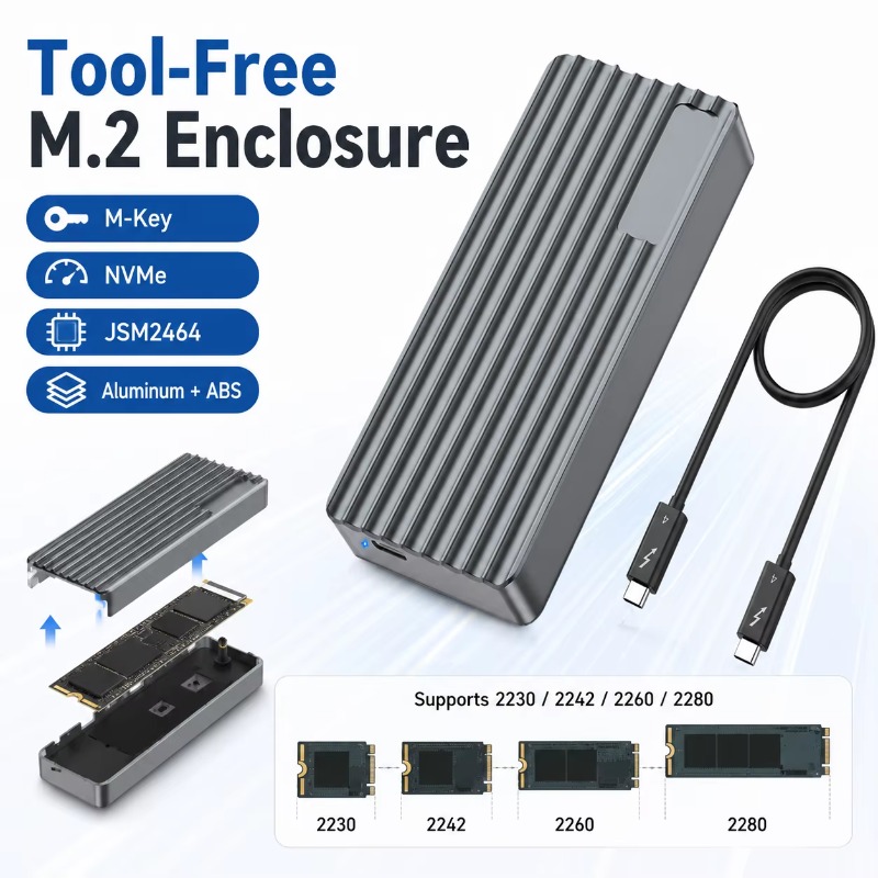 Box esterno TBT3/USB4 per SSD  - External Nvme Ssd recensione e prezzo